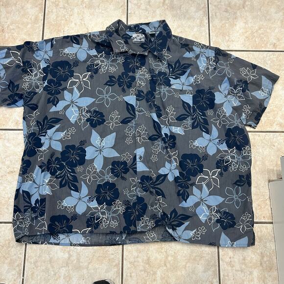 Pineapple Connection Hawaiian Shirt Floral Aloha 5XB vacation vibes  coastal - Picture 2 of 3
